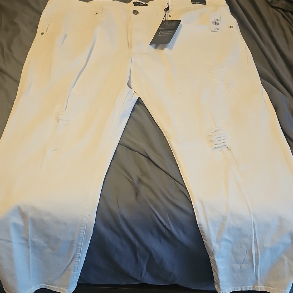 Stylish Slim Straight White Jeans for Men